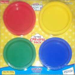Skoodle Dough Star - TETRAD CARNIVAL PACK - CLASSIC 4 Shades 100gm